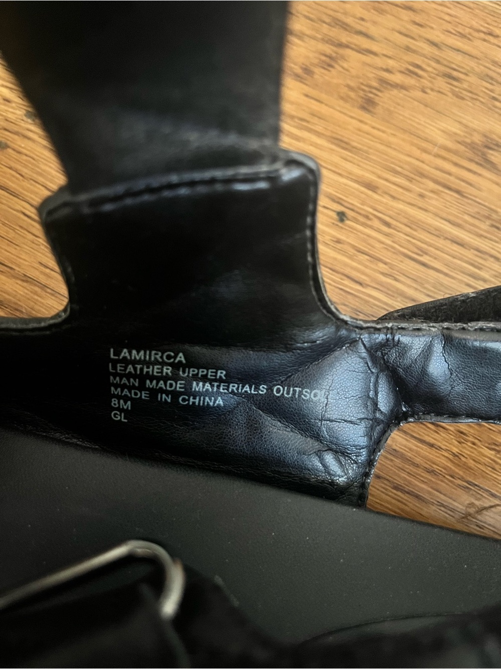 Quilted “Dad” Sandals in Black - Picture 6 of 7